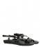 Fred de la Bretoniere  Sandal With Cork Footbed Natural Dyed Smooth Leather Black (1000)